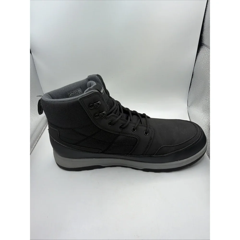 Weatherproof Jenkins Mens Size 11 Black Hiking Casual Boots Memory Foam 1899638